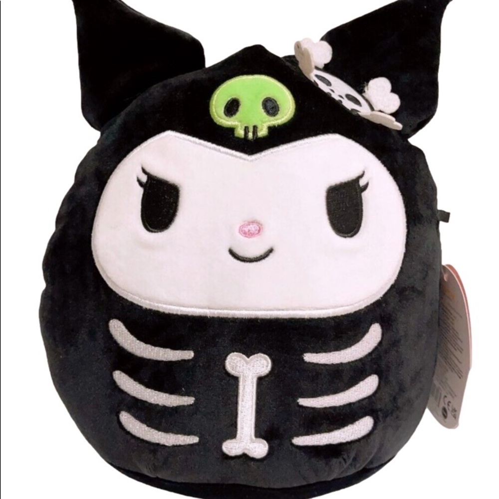 Kuromi 8 inch squishmallow skeleton